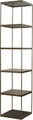 Morosi HOVER Regalturm 45x45x215 cm Eiche Vintage Carbon Matt/messing-Patina