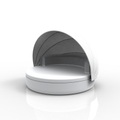 Vondom Ulm Daybed Fixed Backrest With Folding Sunroof