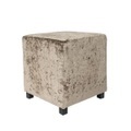 Dome Square Stool With Velo Fabric Gold