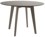 Stern, Stern Tisch Ø 110 cm Aluminium Taupe Mit Tischplatte Silverstar 2.0 Dekor