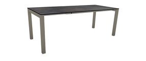 Stern Ausziehtisch 160/210x90cm Select Aluminium Taupe mit Tischplatte Silverstar Nitro