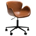 Dan-Form, Dan-Form GAIA office chair Vintage light brown art. leather with black legs