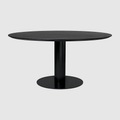 Gubi 2.0 Dining Table - Round - Dia. 150 - Black base