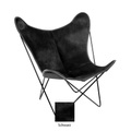 Manufaktur Plus Kuhfell Schwarz - Hardoy Butterfly Chair