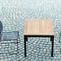 Jan Kurtz Quadrat Tisch, Gestell schwarz