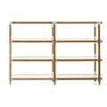 Magis Steelwood Shelving System modulares Regalsystem, 2 Ablagen