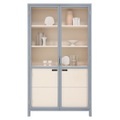 HK Living Display Cabinet Grey/Nude