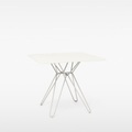 Massproductions, Massproductions Tio Dining Table with Top Square 85x85