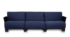 Kartell Pop Outdoor Dreisitzer Schwarz
