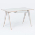 ST Furniture ST Calipers Grey Schreibtisch aus Schichtholz mit Schubladen