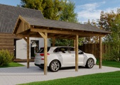 Alpholz Satteldachcarport Tirol