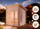 FinnTherm, Sauna-Komplettset Saunahaus Lizzy XXS