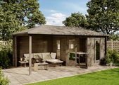 Alpholz, 5-Eck Gartenhaus Liwa