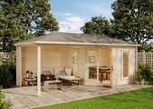 Alpholz, 5-Eck Gartenhaus Liwa