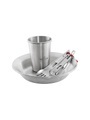 ROBENS Campinggeschirr Sierra Steel Meal Set silber