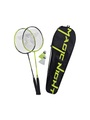 Talbot Torro 449405 - Badminton-Set Magic Night, 2 Schläger und 2 LED-Federbälle, Thermobag