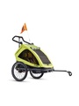S'COOL, s'cool taXXi Elite Bike Trailer for Two lemon 2019 Kinderveloanhänger