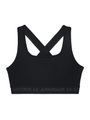 Under Armour Crossback Mid Sport-BH Damen - Schwarz, Grau