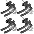 Fenstergriff 8er-Set Schwarz abschließbar