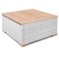 Garland, Polyrattan Tisch Havanna Weiß/Grau
