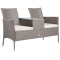 Polyrattan Kino Bank Creme 143x55x88cm
