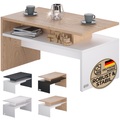 Couchtisch Sacramento Weiß/Eiche 92x50x47cm