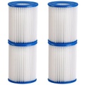 Monzana ®, Filterkartusche 4er-Set Blau 8,9x7,9cm