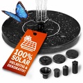 Gardebruk, Solar Springbrunnen Schwarz 180L/h 160mm