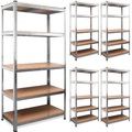 Schwerlastregal 5er-Set 180x90x40cm verzinkt 875kg