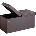 Casaria, Sitzbank Braun 80x40x40cm mit Stauraum faltbar