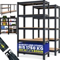 Monzana ®, Schwerlastregal 2er-Set 180x90x40cm verzinkt