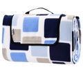 Detex, Picknickdecke Quadrate/Blau 2x2m