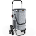 Monzana ®, Einkaufstrolley Treppensteiger Grau