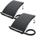 Monzana ®, Poolheizung Solar 2er-Set Anthrazit 110x69x14cm