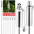 undefined, Öl-Fackel 12er-Set Edelstahl 115cm