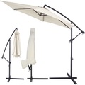 Kingsleeve, Ampelschirm Beige Alu Ø330cm inkl. Sonnenschirmhülle