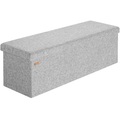 NV_Casaria, Sitzbank Grau 115x38x38cm mit Stauraum faltbar
