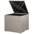 Polyrattan Auflagenbox Creme 75x75x70cm