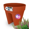 Blumentopf Terrakotta 6er-Set 28,5x25,5cm