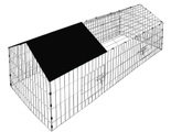 CADOCA, CADOCA Kaninchenstall/Freilaufgehege - 180x75x75cm - inkl. Sonnenschutz in...