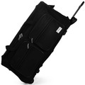 Deuba® Große Reisetasche mit Trolleyfunktion 85L schwarz - Hängeschloss