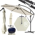Kingsleeve LED Solar Ampelschirm Haiti Creme Ø300cm