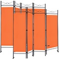 Deuba 2x Paravent Raumteiler in orange