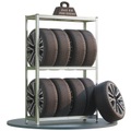 Deuba®, Deuba Reifenregal 180x120x40cm verzinkt 795kg