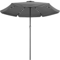 Kingsleeve LED Solar Sonnenschirm Athen Anthrazit Ø330cm