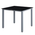 Gartentisch Bern Silber Alu 90x90x75cm