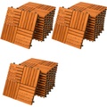 Deuba®, Deuba Holzfliese Akazie Quattro Mosaik 33er-Set 30x30cm
