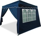 Deuba Faltpavillon Capri Blau 3x3m inkl. 4 Seitenwänden