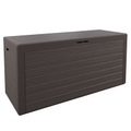 Deuba Auflagenbox Woody Braun Holzoptik 120x46x57cm