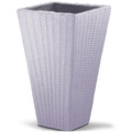 Blumentopf Anthrazit Polyrattan-Optik 70x40x40cm